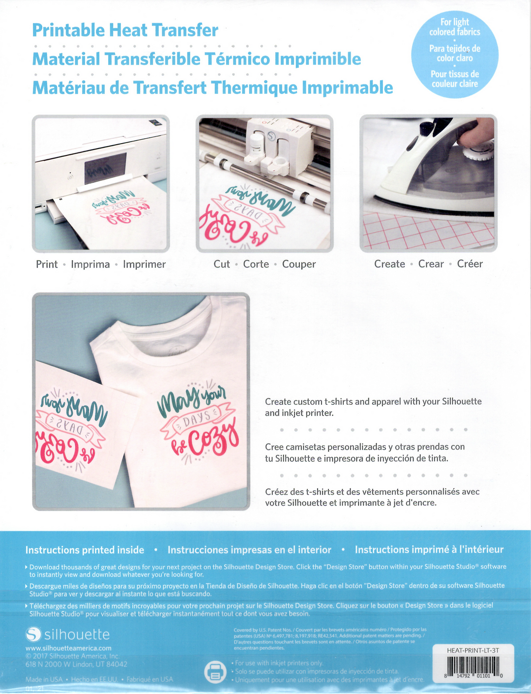 Printable Heat Transfer - Light Fabric