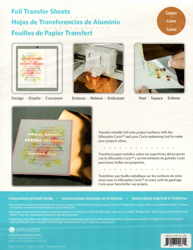 Foil Transfer Sheets - Copper